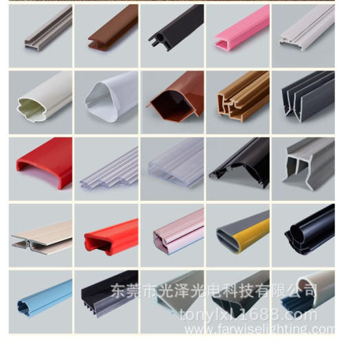 Professional custom white clear colorful ABS PVC profiles